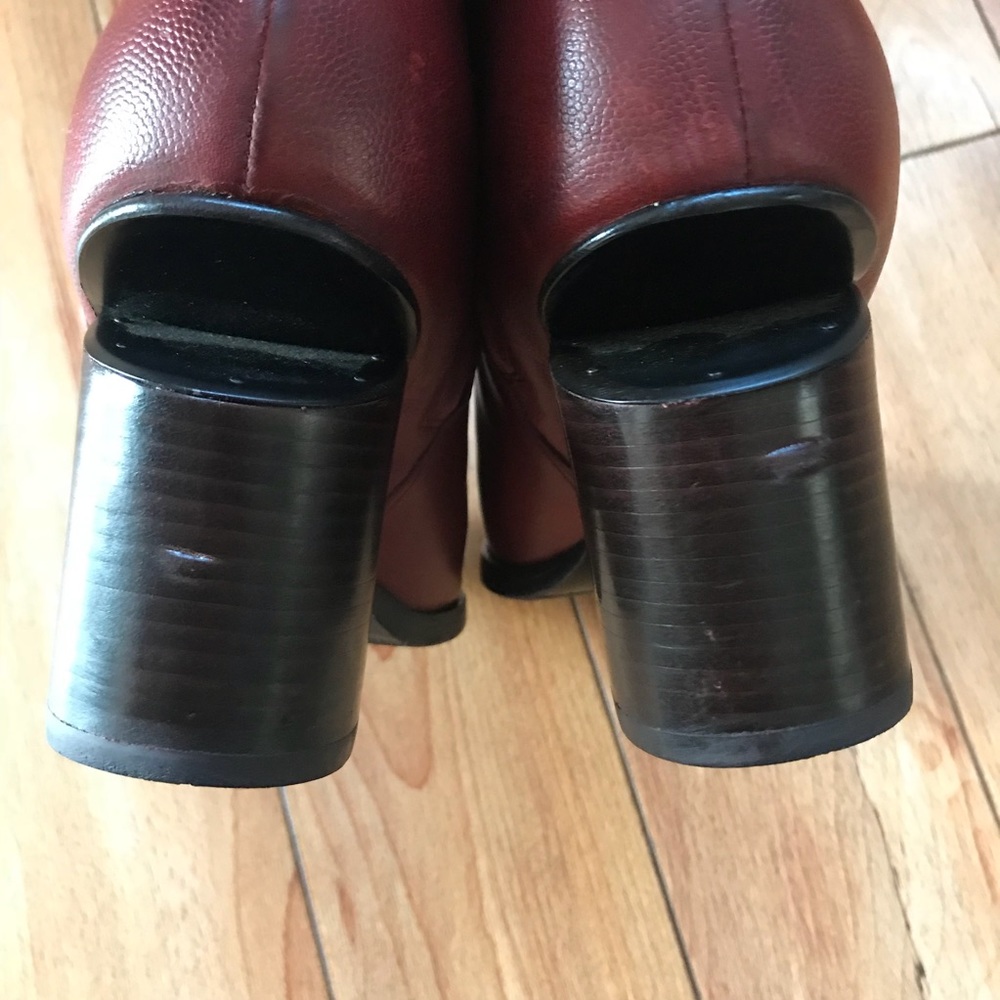 Alexander Wang Gabi dark red leather bootie 39 8.5 - Picture 6 of 8